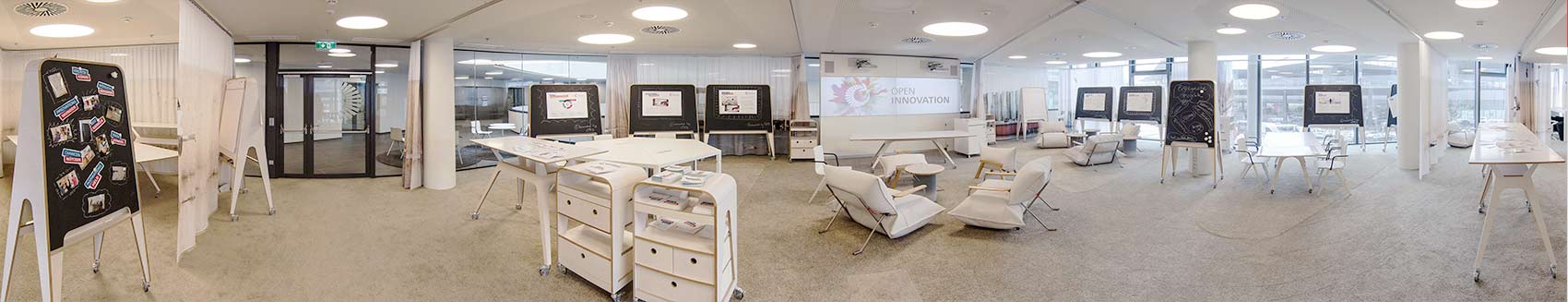 Panorama Foto des Open Innovation Lab.